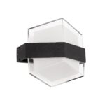 GLOBOSTAR® EMPIRE 60780 Μοντέρνο Φωτιστικό Τοίχου – Απλίκα LED 12W 1260lm 120° AC 220-240V Αδιάβροχο IP65 Φυσικό Λευκό 4500K – Bridgelux SMD Chip & TÜV SÜD Driver – Μαύρο Ματ – Μ18.5 x Π10 x Υ17.5cm – 3 Χρόνια Εγγύηση