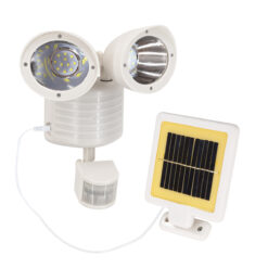 Alternative view of GLOBOSTAR® ARCOR 71508 Προβολέας με Ανιχνευτή PIR / Αισθητήρα Κίνησης LED 10W 500lm 180° DC 5V με Φωτοβολταϊκό Panel 5V 0.3W & Επαναφορτιζόμενη Μπαταρία Li-ion 3.2V 1200mAh Αδιάβροχο IP54 Ψυχρό Λευκό 6000K - Sanan SMD Chip - Λευκό - Μ19 x Π11 x Υ29cm - 2 Χρόνια Εγγύηση