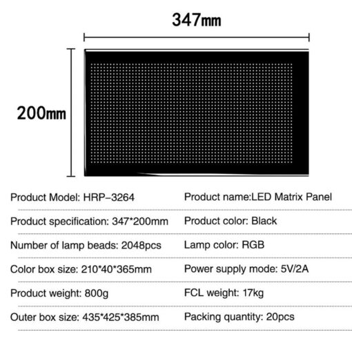 GLOBOSTAR® MATRIX GLB-106-0007 Κυλιόμενη Ψηφιακή Επιγραφή / Κορνίζα 33x20cm P4.5 64×32 Pixel LED 10W AC 220-240V Αδιάβροχο IP65 Πολύχρωμο RGB – Bluetooth Control μέσω iPIXEL APP – Μ34.5 x Π0.4 x Υ20cm – 2 Χρόνια Εγγύηση