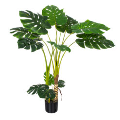 Alternative view of GloboStar® Artificial Garden MONSTERA PLANT 20004 - Τεχνητό Διακοσμητικό Φυτό Μονστέρα Υ140cm