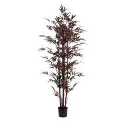 Alternative view of GloboStar® Artificial Garden BLOODLEAF BAMBOO 20039 Τεχνητό Διακοσμητικό Φυτό Αιματόφυλλο Μπαμπού Υ170cm