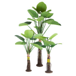 Alternative view of GloboStar® Artificial Garden TARO SET 20089 Τεχνητό Διακοσμητικό Σετ Φυτών Κολοκασία A:Υ300cm B:Υ210cm C:Υ160cm