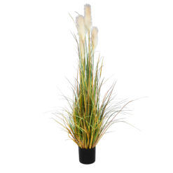 Alternative view of GloboStar® Artificial Garden PAMPAS GRASS 20108 Τεχνητό Διακοσμητικό Φυτό Γρασίδι της Πάμπας Υ150cm
