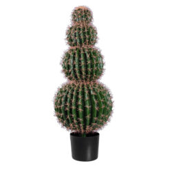Alternative view of GloboStar® Artificial Garden FEROCACTUS 20138 Τεχνητό Διακοσμητικό Φυτό Φερόκακτος Υ95cm