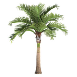 Alternative view of GloboStar® Artificial Garden COCONUT PALM TREE 20169 Τεχνητό Διακοσμητικό Φυτό Φοινικόδεντρο Κοκοφοίνικας Εξωτερικού Χώρου IP68 UV Certified Protection Υ400cm