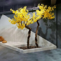 Alternative view of GloboStar® Artificial Garden GINKGO TWINS TREE 20187 Τεχνητό Διακοσμητικό Δέντρο Δίδυμα Γκίγκο Υ320cm