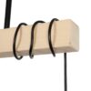 GLOBOSTAR® LUCITA 201-0031 Vintage Φωτιστικό Οροφής με Ντουί 3 x E27 AC 220-240V IP20 – Μαύρο & Μπεζ – Μ50 x Π27 x Υ112cm
