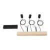 GLOBOSTAR® LUCITA 201-0031 Vintage Φωτιστικό Οροφής με Ντουί 3 x E27 AC 220-240V IP20 – Μαύρο & Μπεζ – Μ50 x Π27 x Υ112cm