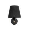 GLOBOSTAR® BLAKI 201-0115 Μοντέρνο Φωτιστικό Τοίχου – Απλίκα με Ντουί 1 x E27 AC 220-240V IP20 – Μαύρο – Μ40 x Π15 x Υ20cm