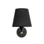 GLOBOSTAR® BLAKI 201-0115 Μοντέρνο Φωτιστικό Τοίχου – Απλίκα με Ντουί 1 x E27 AC 220-240V IP20 – Μαύρο – Μ40 x Π15 x Υ20cm
