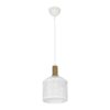 GLOBOSTAR® NETO 201-0129 Μοντέρνο Κρεμαστό Φωτιστικό Οροφής με Ντουί 1 x E27 AC 220-240V IP20 – Χρυσό & Λευκό – Μ18 x Π18 x Υ70cm