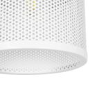 GLOBOSTAR® NETO 201-0129 Μοντέρνο Κρεμαστό Φωτιστικό Οροφής με Ντουί 1 x E27 AC 220-240V IP20 – Χρυσό & Λευκό – Μ18 x Π18 x Υ70cm