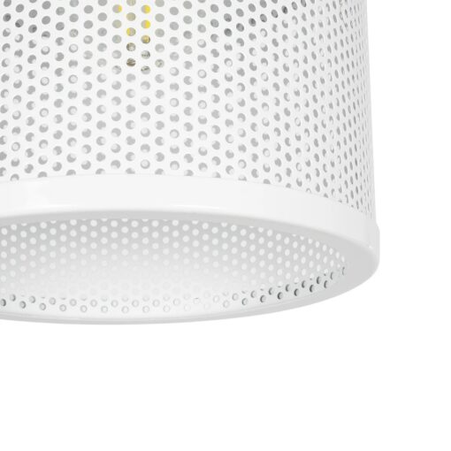GLOBOSTAR® NETO 201-0129 Μοντέρνο Κρεμαστό Φωτιστικό Οροφής με Ντουί 1 x E27 AC 220-240V IP20 – Χρυσό & Λευκό – Μ18 x Π18 x Υ70cm