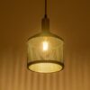 GLOBOSTAR® NETO 201-0130 Μοντέρνο Κρεμαστό Φωτιστικό Οροφής με Ντουί 1 x E27 AC 220-240V IP20 – Χρυσό & Μαύρο – Μ18 x Π18 x Υ70cm