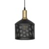 GLOBOSTAR® NETO 201-0130 Μοντέρνο Κρεμαστό Φωτιστικό Οροφής με Ντουί 1 x E27 AC 220-240V IP20 – Χρυσό & Μαύρο – Μ18 x Π18 x Υ70cm