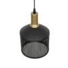 GLOBOSTAR® NETO 201-0130 Μοντέρνο Κρεμαστό Φωτιστικό Οροφής με Ντουί 1 x E27 AC 220-240V IP20 – Χρυσό & Μαύρο – Μ18 x Π18 x Υ70cm
