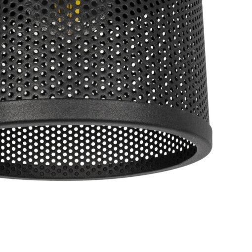 GLOBOSTAR® NETO 201-0130 Μοντέρνο Κρεμαστό Φωτιστικό Οροφής με Ντουί 1 x E27 AC 220-240V IP20 – Χρυσό & Μαύρο – Μ18 x Π18 x Υ70cm