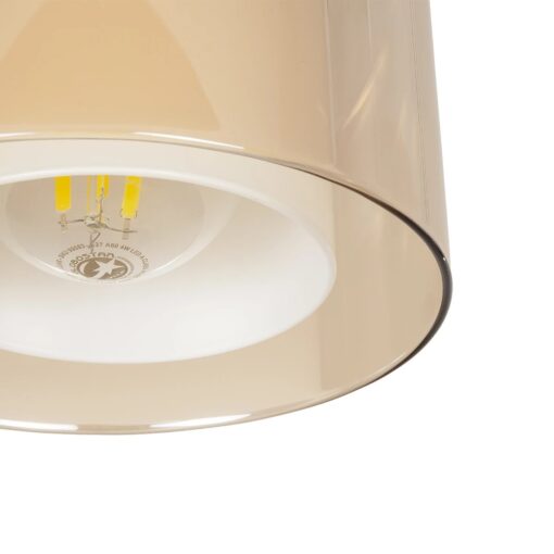 GLOBOSTAR® ZENIA 201-0134 Vintage Κρεμαστό Φωτιστικό Οροφής με Ντουί 1 x E27 AC 220-240V IP20 – Μαύρο – Μ16 x Π16 x Υ70cm
