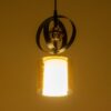GLOBOSTAR® ZENIA 201-0134 Vintage Κρεμαστό Φωτιστικό Οροφής με Ντουί 1 x E27 AC 220-240V IP20 – Μαύρο – Μ16 x Π16 x Υ70cm