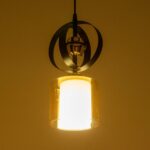 GLOBOSTAR® ZENIA 201-0134 Vintage Κρεμαστό Φωτιστικό Οροφής με Ντουί 1 x E27 AC 220-240V IP20 – Μαύρο – Μ16 x Π16 x Υ70cm