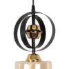 GLOBOSTAR® ZENIA 201-0134 Vintage Κρεμαστό Φωτιστικό Οροφής με Ντουί 1 x E27 AC 220-240V IP20 – Μαύρο – Μ16 x Π16 x Υ70cm
