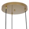 GLOBOSTAR® FLIXIO 201-0138 Vintage Κρεμαστό Φωτιστικό Οροφής με Ντουί 3 x E27 AC 220-240V IP20 – Χρυσό – Μ30 x Π30 x Υ70cm