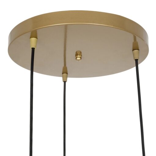 GLOBOSTAR® FLIXIO 201-0138 Vintage Κρεμαστό Φωτιστικό Οροφής με Ντουί 3 x E27 AC 220-240V IP20 – Χρυσό – Μ30 x Π30 x Υ70cm