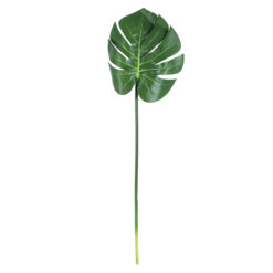 Alternative view of GloboStar® Artificial Garden MONSTERA LEAF 20222 - Τεχνητό Διακοσμητικό Φύλο Μονστέρας Π28 x Υ83cm