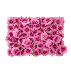Alternative view of GloboStar® Artificial Garden ROSES STORY 20357 Τεχνητό Διακοσμητικό Πάνελ Λουλουδιών - Κάθετος Κήπος σύνθεση Βυσσινί Τριαντάφυλλα Μ40 x Π60 x Υ15cm