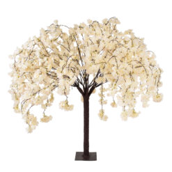 Alternative view of GloboStar® Artificial Garden SALMON CHERRY BLOSSOM TREE 20358 Τεχνητό Διακοσμητικό Δέντρο Μπεζ Άνθος Κερασιάς Υ140cm