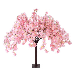 Alternative view of GloboStar® Artificial Garden PINK CHERRY BLOSSOM TREE 20359 Τεχνητό Διακοσμητικό Δέντρο Ροζ Άνθος Κερασιάς Υ140cm