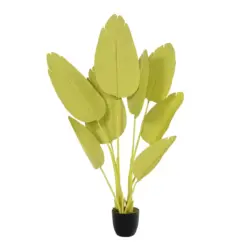 Alternative view of GloboStar® Artificial Garden YELLOW STRELITZIA 20367 Τεχνητό Διακοσμητικό Φυτό Κίτρινη Στερλίτσια Υ120cm