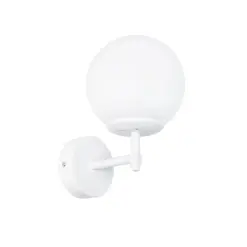 GLOBOSTAR® DALPH 203-0030 Vintage Φωτιστικό Τοίχου - Απλίκα με Ντουί 1 x E27 AC 220-240V IP20 - Λευκό - M18 x Π15 x Υ23cm