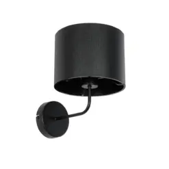 GLOBOSTAR® RALPH 203-0038 Vintage Φωτιστικό Τοίχου - Απλίκα με Ντουί 1 x E27 AC 220-240V IP20 - Μαύρο - Μ22 x Π29 x Υ30cm