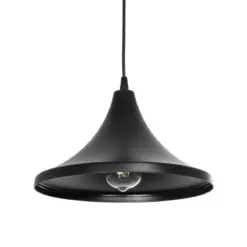 GLOBOSTAR® BELFRY 203-0078 Μοντέρνο Κρεμαστό Φωτιστικό Οροφής με Ντουί 1 x E27 AC 220-240V IP20 - Μαύρο - Μ29.5 x Π29.5 x Υ21cm