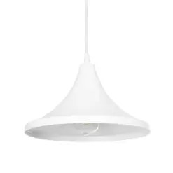 GLOBOSTAR® BELFRY 203-0079 Μοντέρνο Κρεμαστό Φωτιστικό Οροφής με Ντουί 1 x E27 AC 220-240V IP20 - Λεύκο - Μ29.5 x Π29.5 x Υ21cm