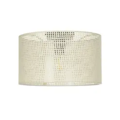 GLOBOSTAR® CILIO 203-0155 Μοντέρνο Φωτιστικό Οροφής με Ντουί 1 x E27 AC 220-240V IP20 - Λευκό - Μ38 x Π38 x Υ23cm