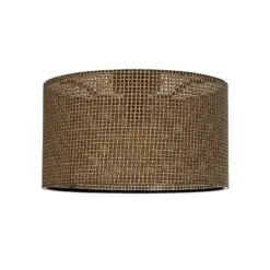 GLOBOSTAR® CILIO 203-0156 Μοντέρνο Φωτιστικό Οροφής με Ντουί 1 x E27 AC 220-240V IP20 - Καφέ - Μ38 x Π38 x Υ23cm