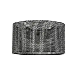 GLOBOSTAR® CILIO 203-0157 Μοντέρνο Φωτιστικό Οροφής με Ντουί 1 x E27 AC 220-240V IP20 - Μαύρο - Μ38 x Π38 x Υ23cm