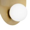 GLOBOSTAR® PLATO 203-0278 Vintage Φωτιστικό Τοίχου – Απλίκα με Ντουί 1 x E14 AC 220-240V IP20 – Χρυσό & Λευκό – M40 x Π19 x Υ40cm