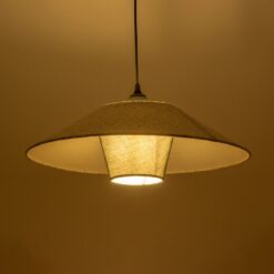 GLOBOSTAR® STORM 203-0292 Μοντέρνο Κρεμαστό Φωτιστικό Οροφής με Ντουί 1 x E27 AC 220-240V IP20 – Μαύρο & Γκρί  – Μ50 x Π50 x Υ24cm