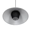 GLOBOSTAR® STORM 203-0292 Μοντέρνο Κρεμαστό Φωτιστικό Οροφής με Ντουί 1 x E27 AC 220-240V IP20 – Μαύρο & Γκρί  – Μ50 x Π50 x Υ24cm