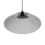 GLOBOSTAR® STORM 203-0292 Μοντέρνο Κρεμαστό Φωτιστικό Οροφής με Ντουί 1 x E27 AC 220-240V IP20 – Μαύρο & Γκρί  – Μ50 x Π50 x Υ24cm
