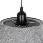 GLOBOSTAR® STORM 203-0292 Μοντέρνο Κρεμαστό Φωτιστικό Οροφής με Ντουί 1 x E27 AC 220-240V IP20 – Μαύρο & Γκρί  – Μ50 x Π50 x Υ24cm