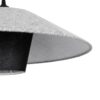 GLOBOSTAR® STORM 203-0292 Μοντέρνο Κρεμαστό Φωτιστικό Οροφής με Ντουί 1 x E27 AC 220-240V IP20 – Μαύρο & Γκρί  – Μ50 x Π50 x Υ24cm
