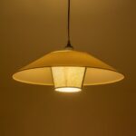 GLOBOSTAR® STORM 203-0293 Μοντέρνο Κρεμαστό Φωτιστικό Οροφής με Ντουί 1 x E27 AC 220-240V IP20 – Μαύρο &  Λευκό – Μ50 x Π50 x Υ24cm