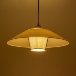GLOBOSTAR® STORM 203-0293 Μοντέρνο Κρεμαστό Φωτιστικό Οροφής με Ντουί 1 x E27 AC 220-240V IP20 – Μαύρο &  Λευκό – Μ50 x Π50 x Υ24cm