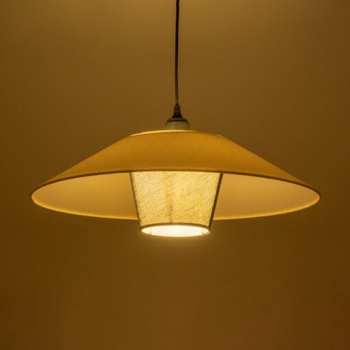 GLOBOSTAR® STORM 203-0293 Μοντέρνο Κρεμαστό Φωτιστικό Οροφής με Ντουί 1 x E27 AC 220-240V IP20 – Μαύρο &  Λευκό – Μ50 x Π50 x Υ24cm