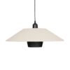 GLOBOSTAR® STORM 203-0293 Μοντέρνο Κρεμαστό Φωτιστικό Οροφής με Ντουί 1 x E27 AC 220-240V IP20 – Μαύρο &  Λευκό – Μ50 x Π50 x Υ24cm