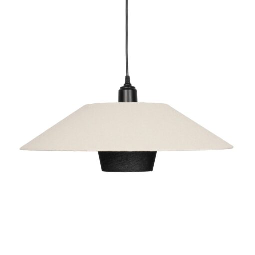GLOBOSTAR® STORM 203-0293 Μοντέρνο Κρεμαστό Φωτιστικό Οροφής με Ντουί 1 x E27 AC 220-240V IP20 – Μαύρο &  Λευκό – Μ50 x Π50 x Υ24cm